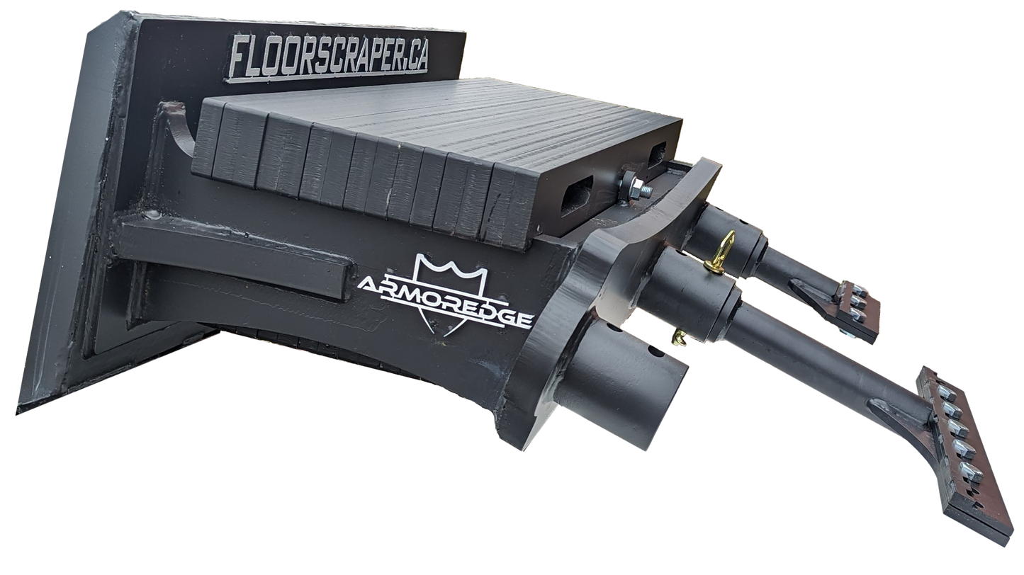 XDS skid steer floor scraper attachment